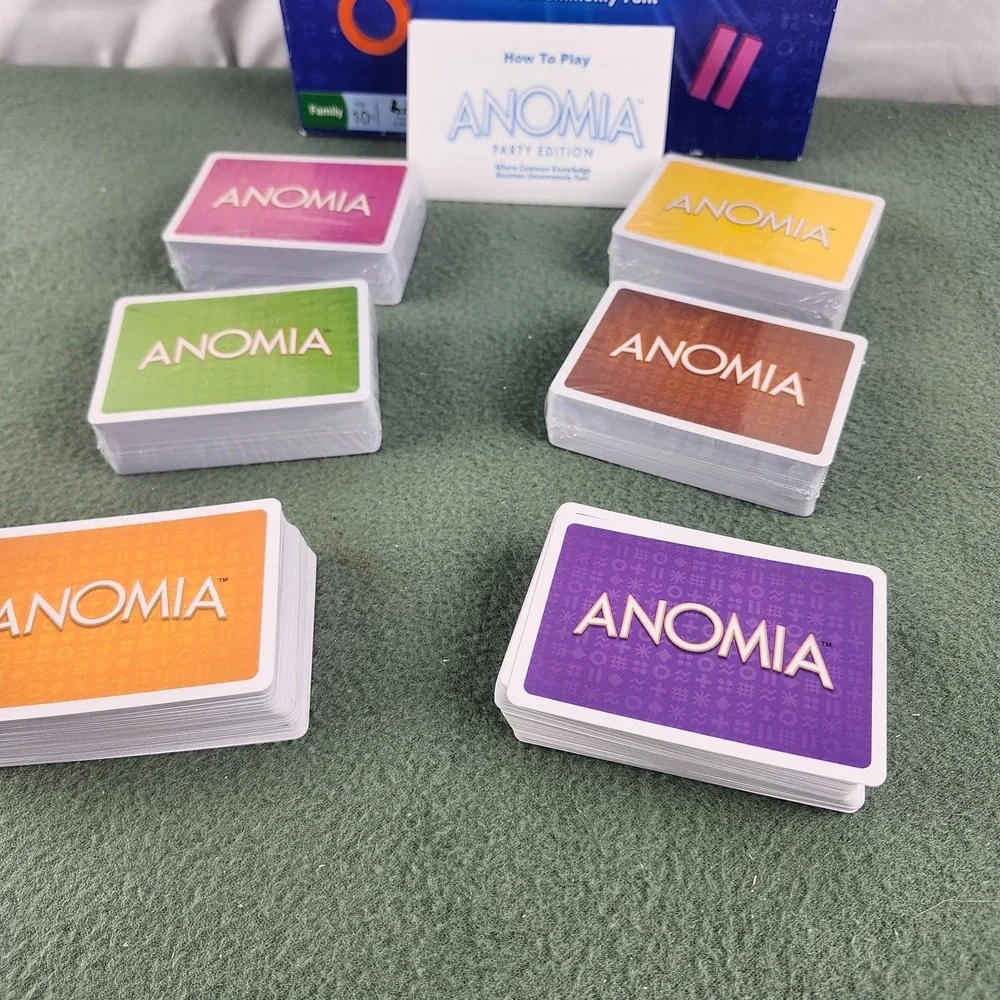 Anomia Card Game Party Edition Ages 10+ 100% Complete 3-6 Players